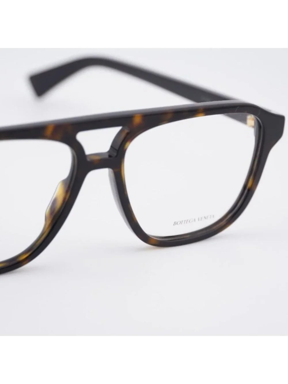 Bottega Veneta BV1294O 002 Eyeglasses Dark Havana 56mm Aviator Frame